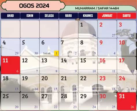 28 tarikh|Kalendar Islam 2024 .